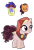 Size: 823x1225 | Tagged: safe, artist:vintage-owll, hoo'far, saffron masala, oc, pony, unicorn, g4, female, filly, goggles, offspring, parent:hoo'far, parent:saffron masala, parents:saf'far, simple background, transparent background