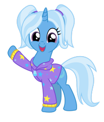 Size: 1920x2256 | Tagged: safe, artist:magnusmagnum, trixie, pony, unicorn, g4, .ai available, .svg available, alternate hairstyle, babysitter trixie, clothes, cute, diatrixes, female, hoodie, mare, pigtails, show accurate, simple background, solo, tail, transparent background, vector