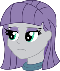 Size: 674x801 | Tagged: safe, artist:legendoflink, maud pie, human, equestria girls, g4, bust, clothes, female, serious, serious face, simple background, solo, sweater, transparent background, turtleneck