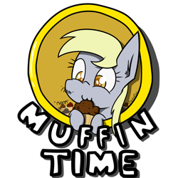Size: 4000x4000 | Tagged: safe, artist:professionalpuppy, derpy hooves, pegasus, pony, g4, eating, female, food, muffin, nom, simple background, solo, transparent background