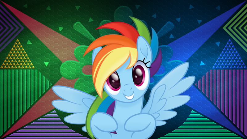 Safe Artist Laszlvfx Artist Negatif22 Edit Rainbow Dash Pegasus Pony My Little Pony Pony Life Alternate Hairstyle Female G4 5 To G4 Looking At You Mare Movie Accurate Solo Wallpaper Wallpaper Edit