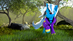 Size: 3840x2160 | Tagged: safe, artist:skytail07, trixie, pony, g4, 3d, alternate hairstyle, babysitter trixie, clothes, high res, hoodie, source filmmaker
