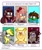 Size: 1004x1200 | Tagged: safe, artist:emilybirdieuwu, derpy hooves, elf, human, pegasus, pig, pony, anthro, g4, angry birds, anthro with ponies, braces, bust, clothes, courtney (angry birds), crossover, dark skin, doki doki literature club!, eyelashes, female, green pig, grin, mare, mariposa diaz, one eye closed, peace sign, penny fitzgerald, sayori, school uniform, six fanarts, smiling, star vs the forces of evil, sylvanas windrunner, the amazing world of gumball, the angry birds movie 2, warcraft, wink, world of warcraft