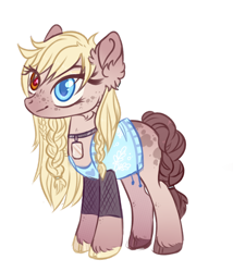 Size: 1280x1494 | Tagged: safe, artist:liannell, oc, oc only, earth pony, pony, clothes, female, mare, shirt, simple background, solo, transparent background