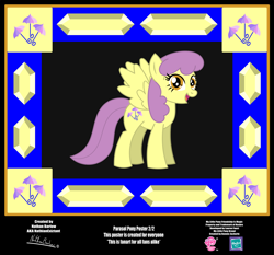 Size: 4254x3962 | Tagged: safe, artist:nathianexiztant, parasol, pony, g4, absurd resolution, poster, solo
