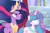 Size: 2860x1864 | Tagged: safe, artist:stelladiamond, princess flurry heart, twilight sparkle, alicorn, pony, g4, the last problem, angry, aunt and niece, crown, jewelry, older, older flurry heart, older twilight, older twilight sparkle (alicorn), princess twilight 2.0, regalia, twilight sparkle (alicorn)