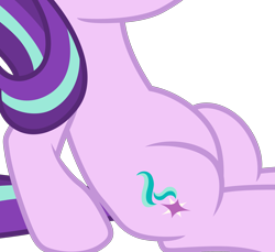 Size: 2791x2552 | Tagged: safe, artist:reginault, edit, vector edit, starlight glimmer, pony, g4, to where and back again, belly, cropped, female, high res, pictures of bellies, simple background, sitting, solo, transparent background, vector