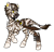 Size: 2097x2000 | Tagged: safe, artist:leawarriors, oc, oc only, earth pony, pony, zebra, commission, ear piercing, earring, high res, jewelry, male, piercing, pirate, scar, sketch, solo, stallion, sword, throwing knife, weapon