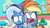 Size: 1680x944 | Tagged: safe, screencap, rainbow dash, trixie, pegasus, pony, unicorn, friendship gems, g4, g4.5, my little pony: pony life, cape, clothes, female, hat, mare, trixie's cape, trixie's hat, x x everywhere