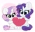 Size: 2048x1890 | Tagged: safe, artist:kittyrosie, rarity, sweetie belle, pony, unicorn, g4, belle sisters, blushing, cute, diasweetes, duo, female, filly, happy, heart, mare, raribetes, siblings, sisters, sitting, smiling