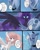 Size: 600x750 | Tagged: safe, artist:阿狼与甜食, nightmare moon, princess celestia, princess luna, alicorn, pony, comic:岁月, g4, chinese, crown, ethereal mane, eyes closed, female, jewelry, mare, open mouth, peytral, pink-mane celestia, regalia, speech bubble, spread wings, translation request, trio, trio female, wings, young celestia, young luna