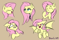 Size: 1200x809 | Tagged: safe, artist:danli69, fluttershy, bat pony, pegasus, pony, g4, bat ponified, flutterbat, fluttergoth, multeity, race swap, so much flutter