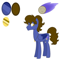 Size: 4000x4000 | Tagged: safe, artist:chelseawest, oc, oc only, oc:celestial comet, pegasus, pony, absurd resolution, male, petalverse, simple background, solo, stallion, transparent background, two toned wings, wings