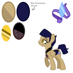 Size: 4000x4000 | Tagged: safe, artist:chelseawest, oc, oc only, oc:azure jewel, pegasus, pony, absurd resolution, female, mare, petalverse, reference sheet, simple background, solo, transparent background, two toned wings, wings