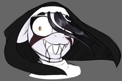 Size: 896x591 | Tagged: safe, artist:lockheart, oc, oc only, oc:nunpone, pony, creepy, looking at you, nun, solo