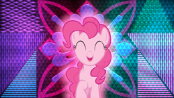 Size: 2560x1440 | Tagged: safe, artist:laszlvfx, artist:ocarina0ftimelord, edit, pinkie pie, earth pony, pony, g4, female, solo, wallpaper, wallpaper edit