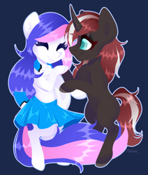 Size: 2800x3300 | Tagged: safe, artist:timser_, oc, earth pony, pony, unicorn, commission, high res, pair