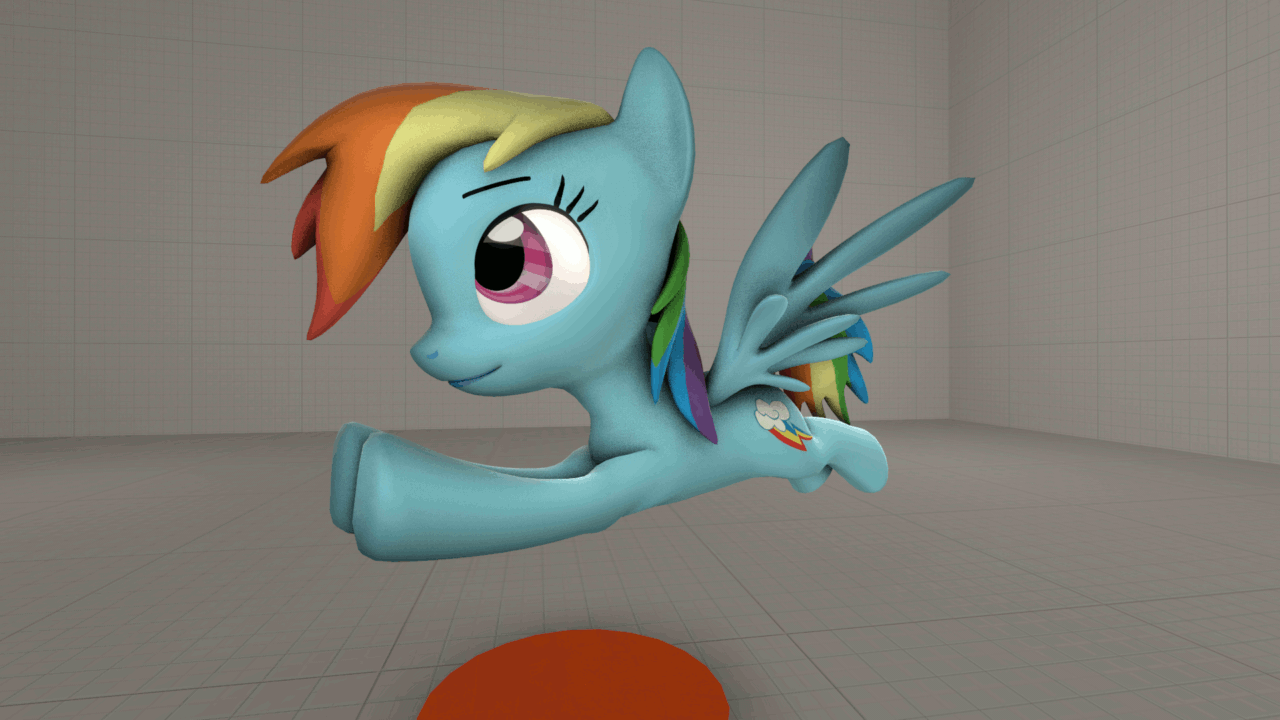 rainbow dash pony flying