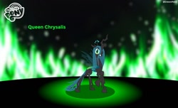 Size: 1280x780 | Tagged: dead source, safe, artist:grasonpane, queen chrysalis, changeling, changeling queen, g4, female, solo
