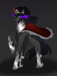 Size: 3000x4000 | Tagged: safe, alternate version, artist:mysteriathealicorn, king sombra, pony, g4, commission, male, solo