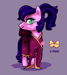 Size: 3157x3562 | Tagged: safe, artist:fluffleart, kimono, pony, g3, female, high res, solo