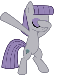 Size: 1705x2147 | Tagged: safe, artist:wissle, edit, maud pie, earth pony, pony, g4, .svg available, dab, eyes closed, female, mare, simple background, solo, svg, transparent background, vector