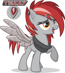 Size: 1024x1146 | Tagged: safe, artist:le-23, oc, oc only, oc:tezzy, pegasus, pony, pegasus oc, simple background, solo, transparent background, vector, wings