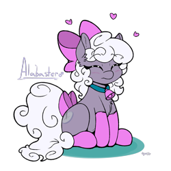 Size: 1800x1800 | Tagged: safe, artist:skoon, oc, oc only, oc:alabaster, earth pony, pony, bell, blushing, clothes, collar, colored, crossdressing, femboy, flat colors, happy, male, simple background, socks, solo, stockings, thigh highs, transparent background