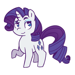 Size: 500x500 | Tagged: safe, artist:breadcipher, rarity, pony, unicorn, g4, female, mare, simple background, solo, transparent background