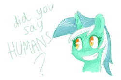 Size: 305x203 | Tagged: safe, artist:breadcipher, lyra heartstrings, pony, unicorn, g4, bust, female, mare, portrait, simple background, smiling, solo, that pony sure does love humans, white background