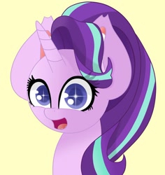 Size: 1024x1083 | Tagged: safe, artist:windykirin, starlight glimmer, pony, unicorn, g4, colored pupils, eye glow, female, looking at you, mare, simple background, solo