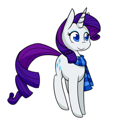 Size: 1000x1000 | Tagged: safe, artist:breadcipher, rarity, pony, unicorn, g4, clothes, female, mare, no pupils, scarf, simple background, solo, transparent background