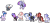 Size: 2224x1022 | Tagged: safe, artist:fuxebuxe, rainbow dash, twilight sparkle, oc, oc:double rainbow, oc:dreary dreamer, oc:glistening sangria, oc:light speed, oc:prince hypnos, oc:prince sunspot, oc:rose chardonnay, alicorn, earth pony, pegasus, pony, unicorn, g4, base used, family, female, group, lesbian, magical lesbian spawn, next generation, offspring, parent:rainbow dash, parent:twilight sparkle, parents:twidash, peacock feathers, redesign, ship:twidash, shipping, simple background, transparent background