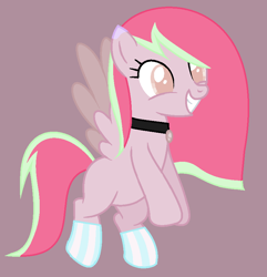 Size: 816x848 | Tagged: safe, artist:ksiezniczkaluny, oc, oc only, oc:party candy, pegasus, pony, pegasus oc, smiling, solo, wings
