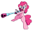 Size: 600x600 | Tagged: safe, artist:kushina13, pinkie pie, earth pony, pony, g4, the ending of the end, belly button, bipedal, female, gun, mare, open mouth, rifle, simple background, solo, transparent background, weapon