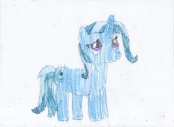 Size: 1280x930 | Tagged: safe, artist:slainetheartist, trixie, pony, unicorn, g4, colored pencil drawing, female, mare, pencil drawing, solo, traditional art