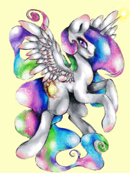 Size: 1164x1552 | Tagged: safe, artist:art-surgery, princess celestia, alicorn, pony, g4, female, solo