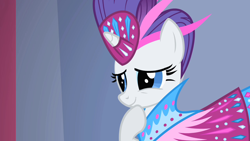 Size: 1280x720 | Tagged: safe, screencap, rarity, pony, g4, green isn't your color, alternate hairstyle, clothes, dress, female, solo