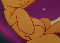 Size: 447x328 | Tagged: safe, screencap, applejack, pony, my little pony: the movie, belly, cropped, female, levitation, magic, magic aura, pictures of bellies, solo, telekinesis