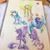 Size: 1024x1024 | Tagged: safe, artist:costly, fluttershy, rainbow dash, twilight sparkle, alicorn, pegasus, pony, g4, female, highlighter drawing, sketch, traditional art, twilight sparkle (alicorn)