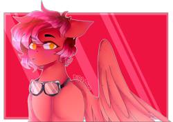 Size: 2920x2063 | Tagged: safe, artist:shinningblossom12, oc, oc only, pegasus, pony, bust, goggles, high res, pegasus oc, simple background, solo, transparent background, wings
