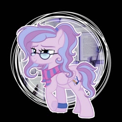 Size: 1280x1280 | Tagged: safe, artist:staricy097, oc, oc only, oc:lavender, pegasus, pony, clothes, female, glasses, mare, scarf, solo