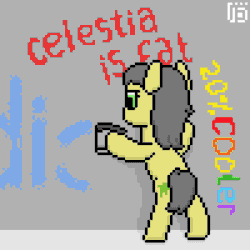 Size: 800x800 | Tagged: safe, artist:vohd, oc, oc only, earth pony, pony, 20% cooler, animated, frame by frame, graffiti, pixel art, solo, wall