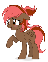 Size: 2277x2919 | Tagged: safe, artist:mint-light, artist:rioshi, artist:starshade, oc, oc only, oc:cocoa beane, pegasus, pony, female, high res, mare, simple background, solo, white background