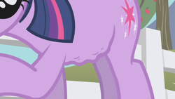 Size: 1280x720 | Tagged: safe, screencap, twilight sparkle, pony, unicorn, g4, my little pony: friendship is magic, the ticket master, belly, female, hungry, mare, solo, stomach growl, stomach noise, unicorn twilight