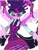 Size: 766x1017 | Tagged: safe, artist:xjleiu, sci-twi, twilight sparkle, equestria girls, g4, my little pony equestria girls: friendship games, clothes, crystal prep academy uniform, female, glasses, looking at you, midnight sparkle, school uniform, schrodinger's twilight, skirt, smiling, solo