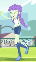 Size: 385x661 | Tagged: safe, screencap, starlight, equestria girls, g4, my little pony equestria girls: better together, sock it to me, cropped, female, soccer field, soccer shoes, solo