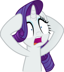Size: 1894x2114 | Tagged: safe, artist:anime-equestria, derpibooru exclusive, rarity, pony, unicorn, g4, eyeshadow, female, horn, makeup, mare, mind blown, open mouth, shocked, simple background, solo, surprised, transparent background, vector