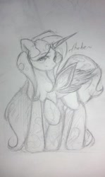 Size: 532x895 | Tagged: safe, artist:kiwwsplash, oc, oc only, alicorn, pony, alicorn oc, grayscale, horn, lineart, monochrome, solo, traditional art, wings