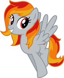 Size: 4000x4868 | Tagged: safe, artist:melisareb, oc, oc only, oc:tridashie, pegasus, pony, absurd resolution, cute, female, mare, ocbetes, simple background, smiling, solo, transparent background, vector, wings